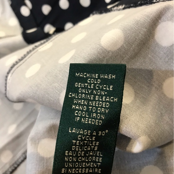 Ralph Lauren Polka Dot Woman's Dress EUC Rockabilly Size 12 Black & White Retro - Picture 16 of 16